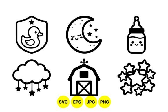 Download Cute Baby Nursery Clipart Pack - Premium Resources
